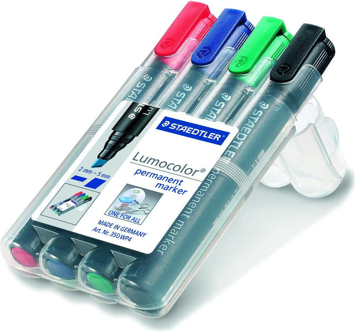 BildeSTAEDTLER Merkepenn Lumocolor Perm. Skr 2-5mm assortert (4)