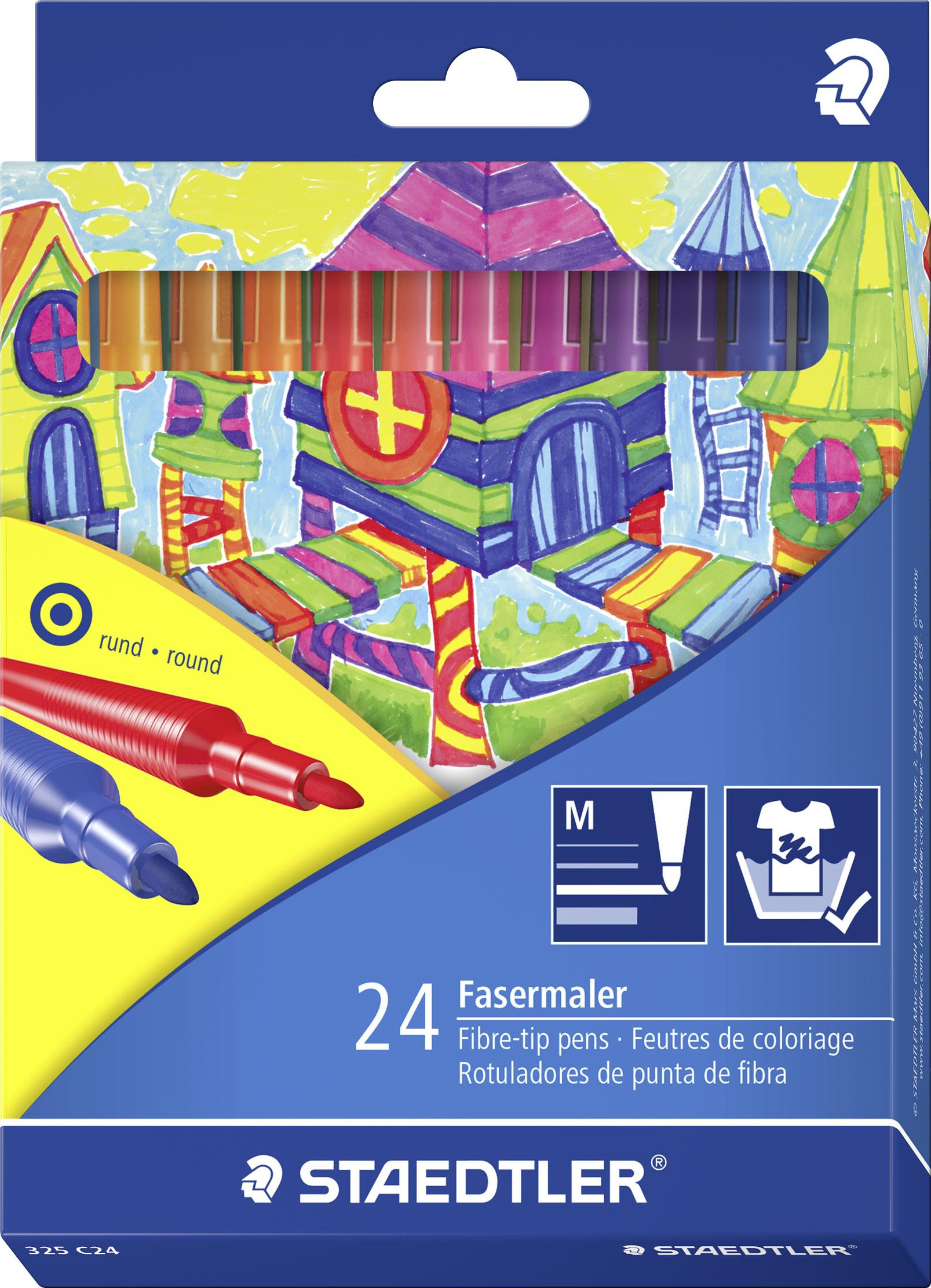 BildeSTAEDTLER Filtpenn Noris Club 1,0mm assortert (24)