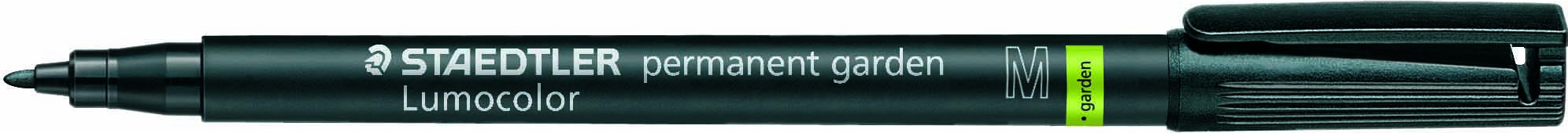 BildeSTAEDTLER Merkepenn Lumocolor Perm. Garden 1,0mm sort bliste