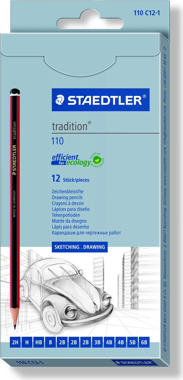 BildeSTAEDTLER Blyant tradisjonell assortert (12)