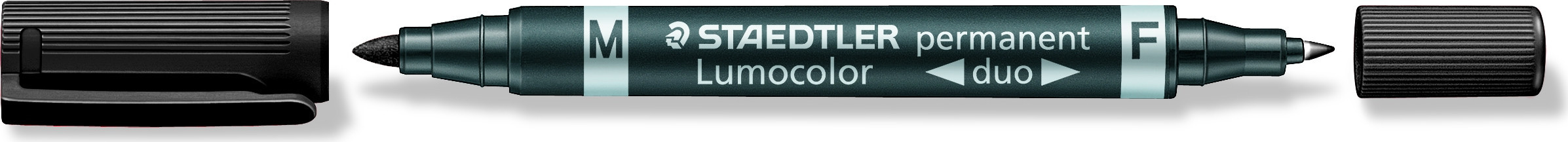 BildeSTAEDTLER Merkepenn Lumocolor DUO Perm. 0,6-1,5mm sort