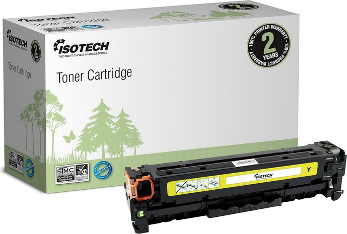 Bilde ISOTECH Yellow Toner Cartridge Replaces: TK-550Y Nordic Swan Certified