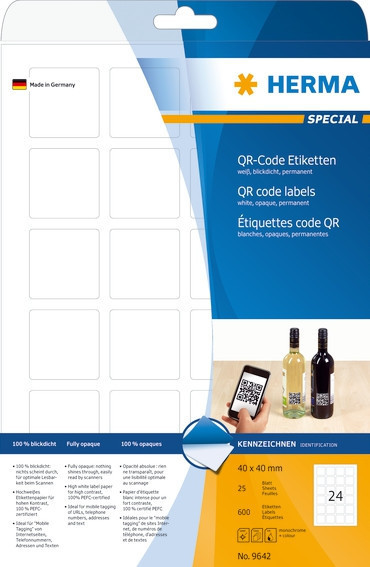 BildeHerma Etiketter Special QR-kode A4 40x40 (25)