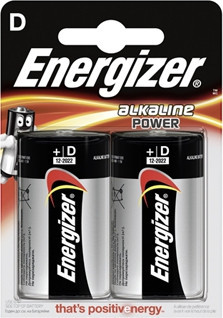 BildeEnergizer Batterier Power D/LR20 (2-pk)