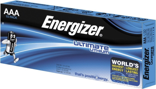 BildeEnergizer Lithium AAA/L92 Batterier (10-pk)