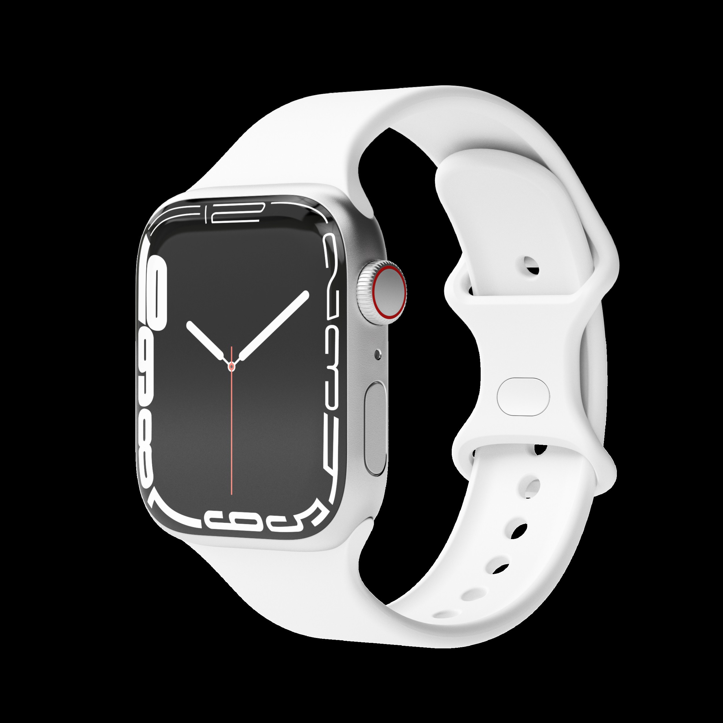 Silicone Loop Case 2 Band One 42/44/45/49 mm, White