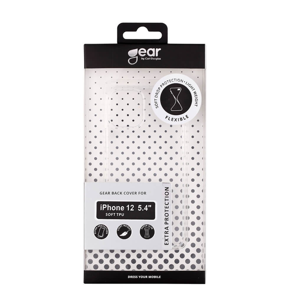 BildeGEAR Mobildeksel Transparent TPU iPhone 12 Mini