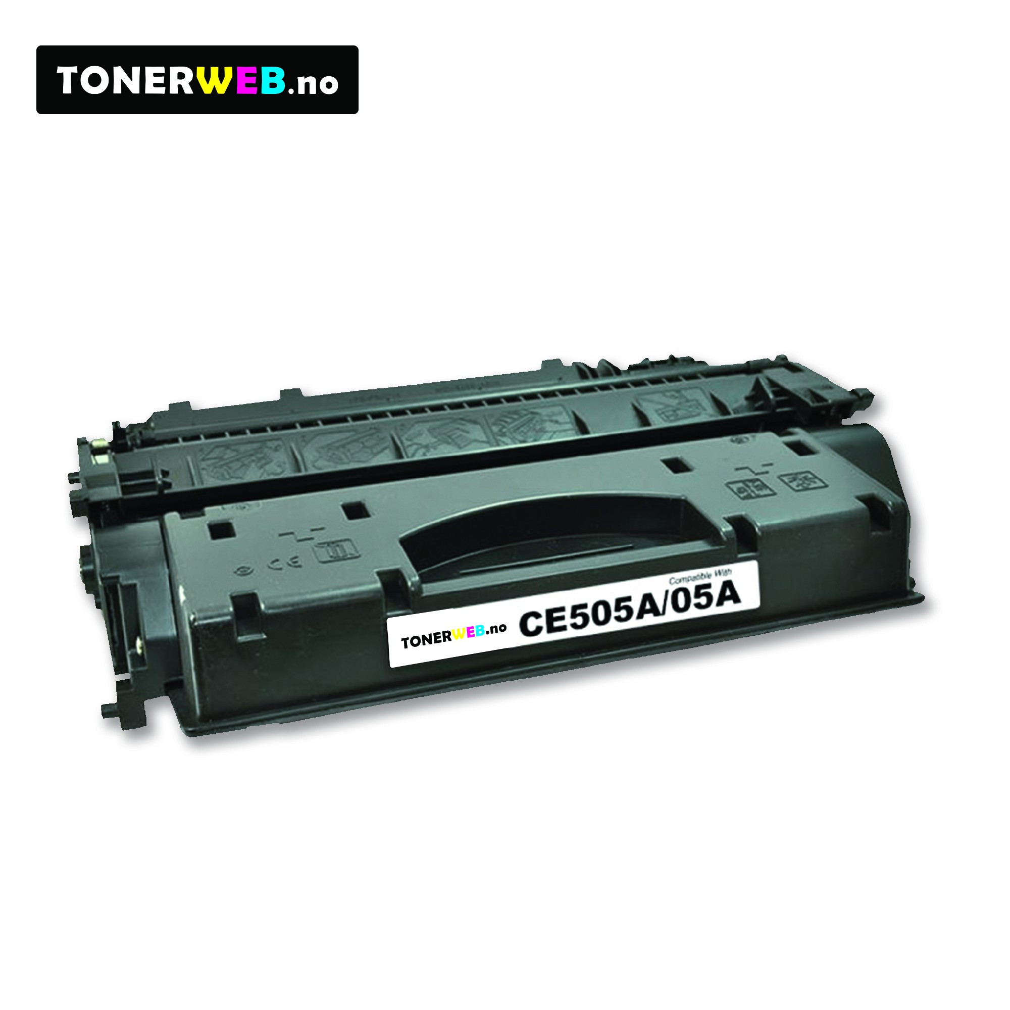 Tonerkassett, erstatter HP Sort 05A (2.700 sider) 