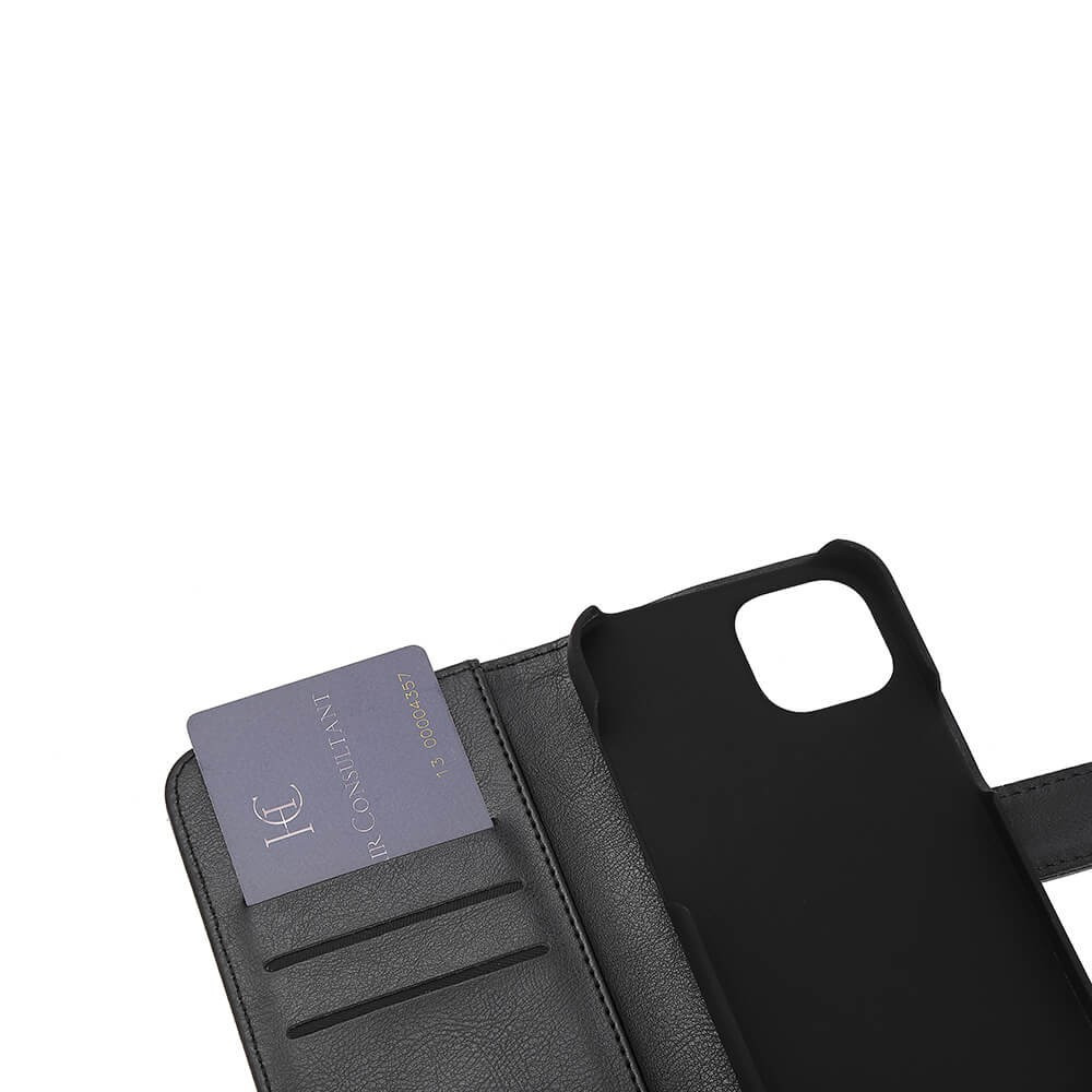 BildeRADICOVER Flipcover 3 card Anti Radiation iPhone 13 / 14 6,1" Black PU RFID
