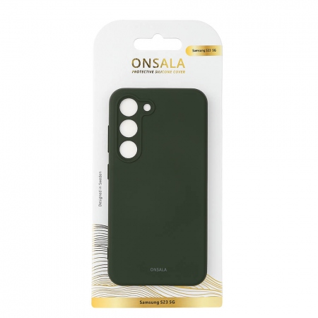 ONSALA Backcover Silicone Samsung S23 5G Olive Green
