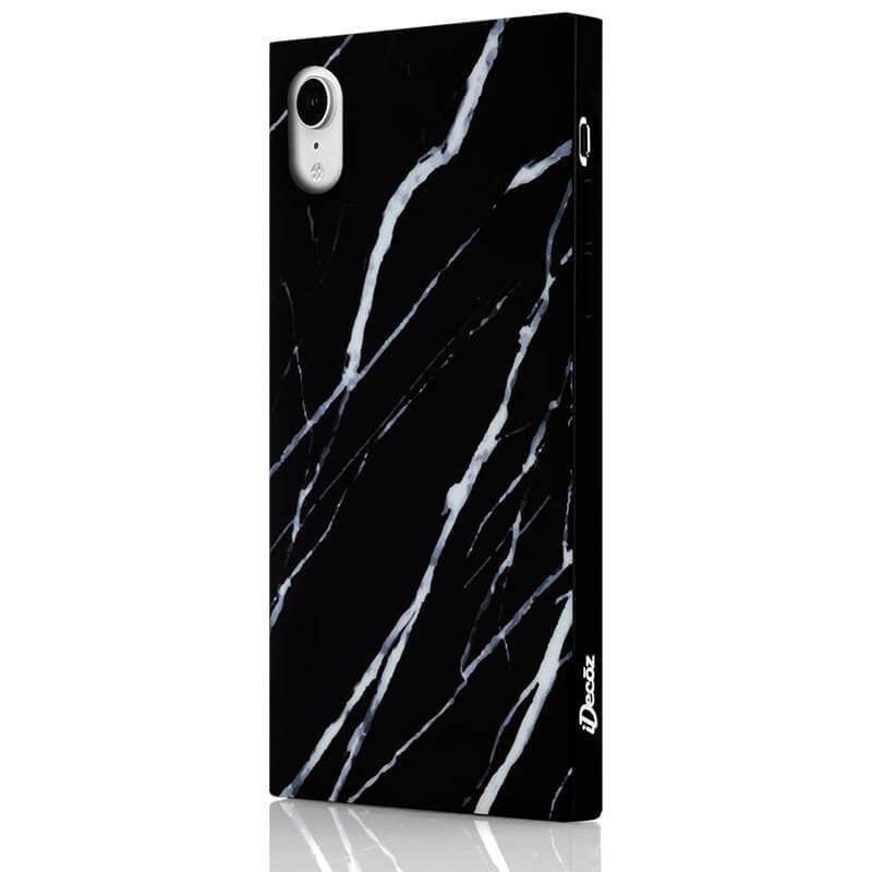 IDECOZ Mobildeksel Svart Marble iPhone XR