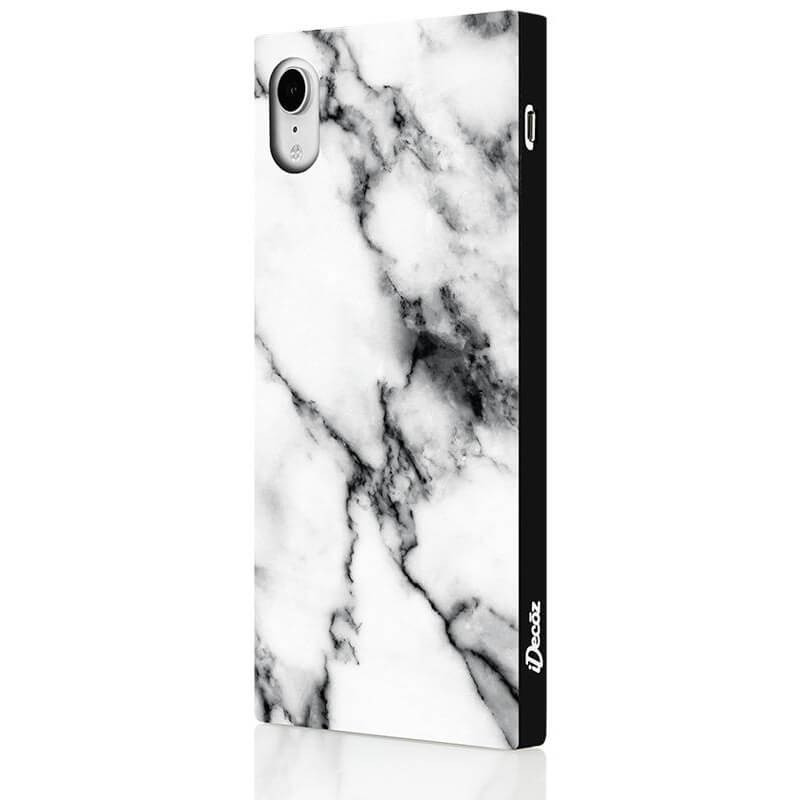 IDECOZ Mobildeksel Hvit Marble iPhone XR