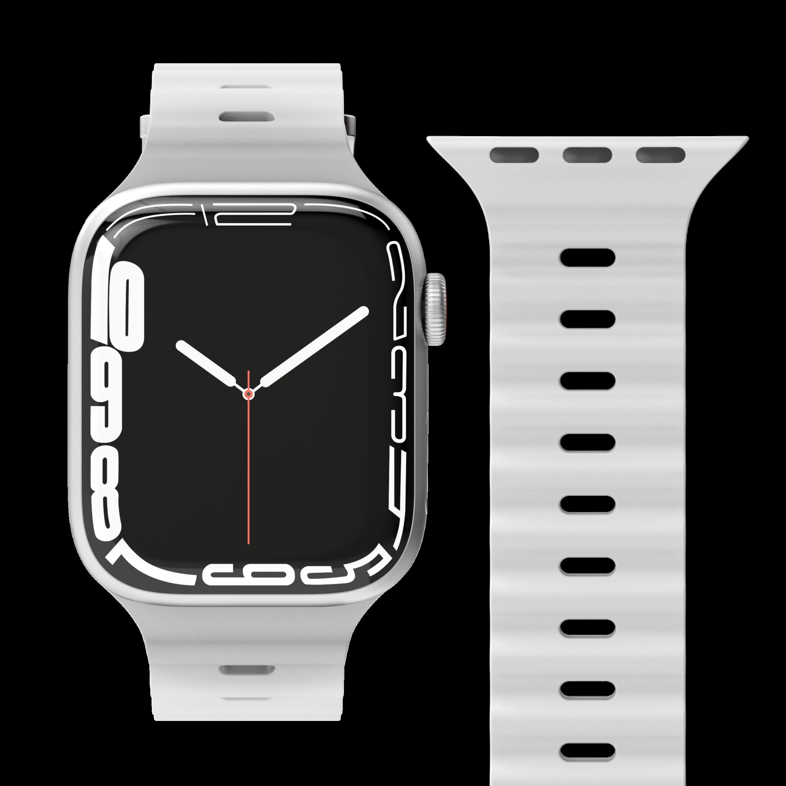 BildeOcean Band Case 2 Band One 42/44/45/49 mm, Light Gray