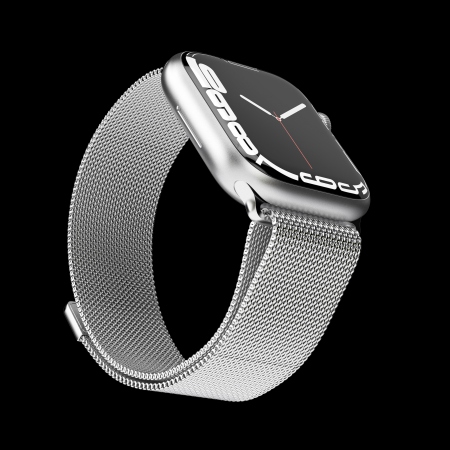 Milanese Loop Case 2 Band One 42/44/45/49 mm, Silver