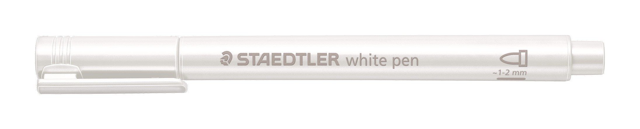 Staedtler Merkepenn Metallic 1-2mm Hvit
