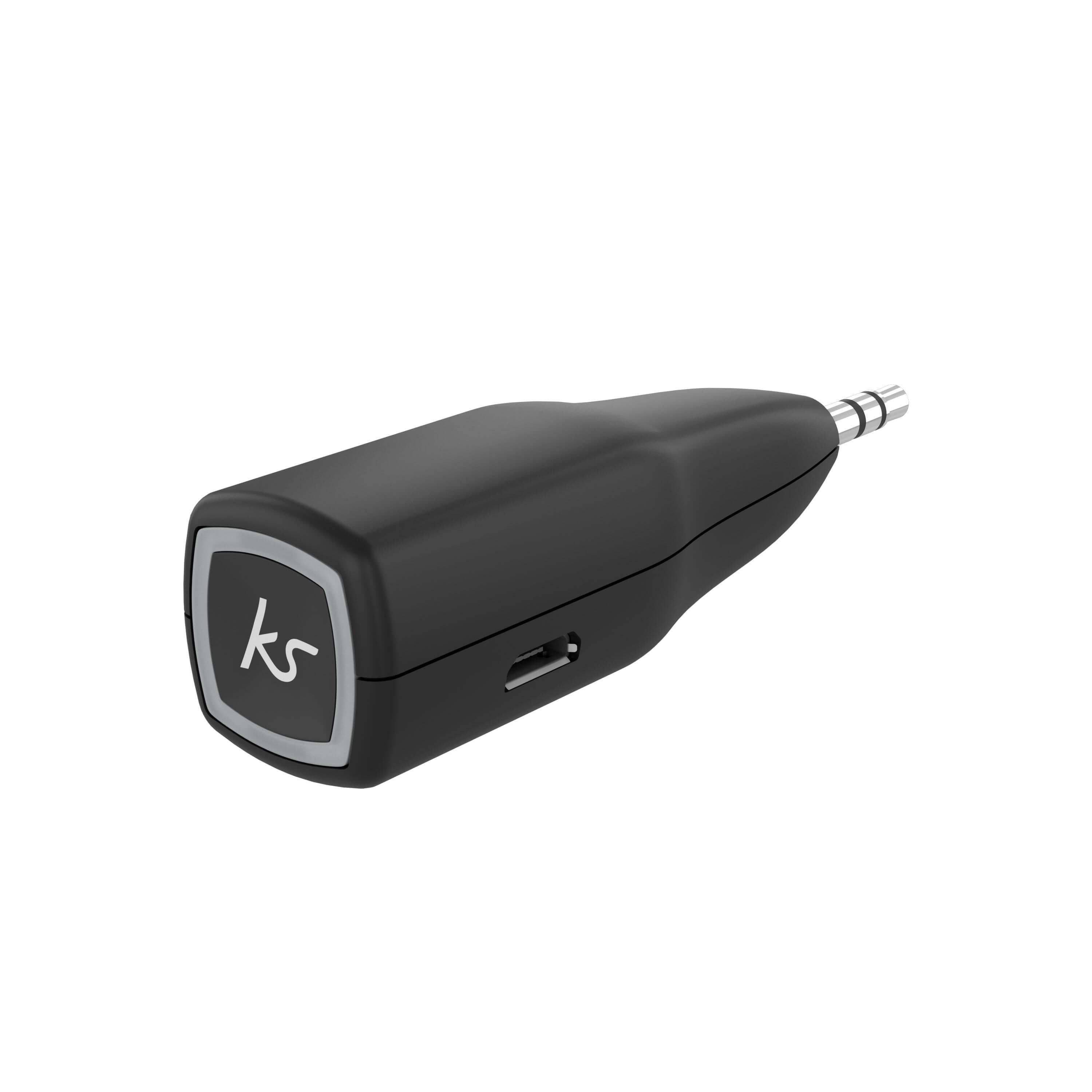 KITSOUND 3,5mm BT Mottaker MyJack2 Trådløs Svart 10h Batteritid Mic