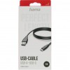 HAMA Charging Cable USB-A to USB-C Black...