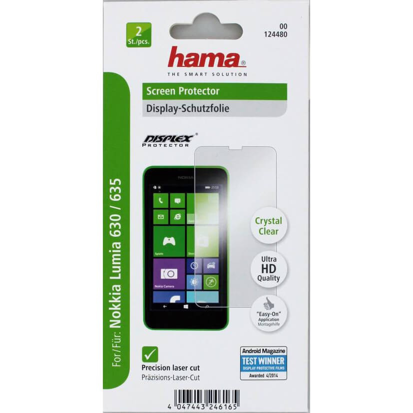 BildeHAMA Skjermbesk Nokia 630/635 Crystal Clear 2pack