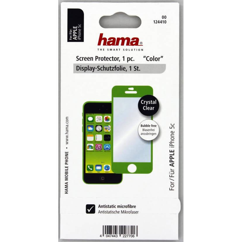 BildeHAMA iPhone5C skjermbeskytt Grønn 1-pack
