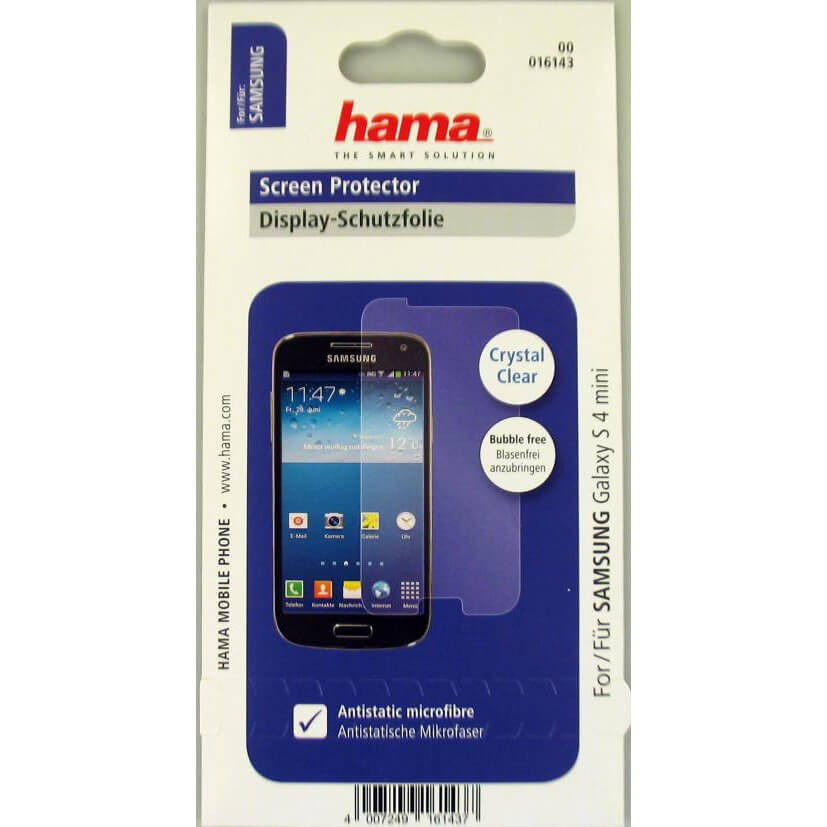 BildeHAMA Skärmskydd Samsung S4Mini Crystal Clear 1-pack