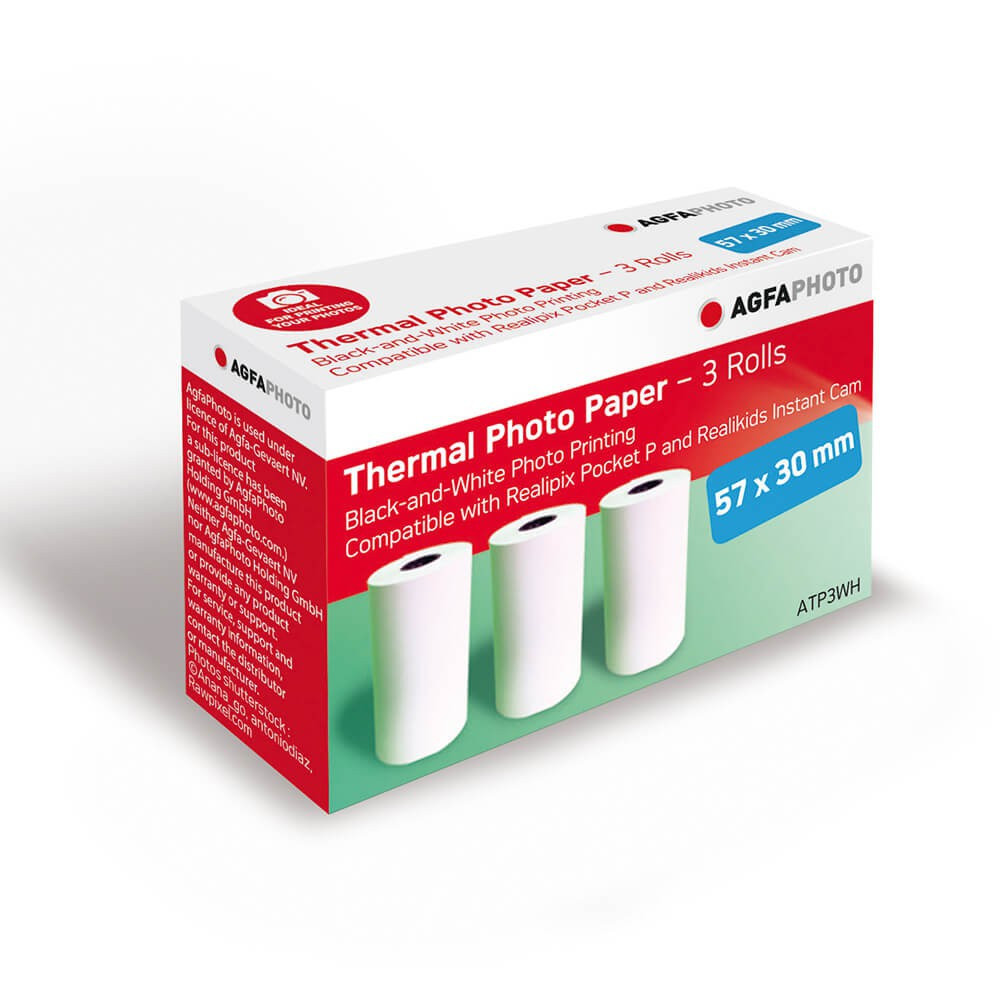 AGFAPHOTO Instant Paper Rolls x3 Camera & Pocket Printer