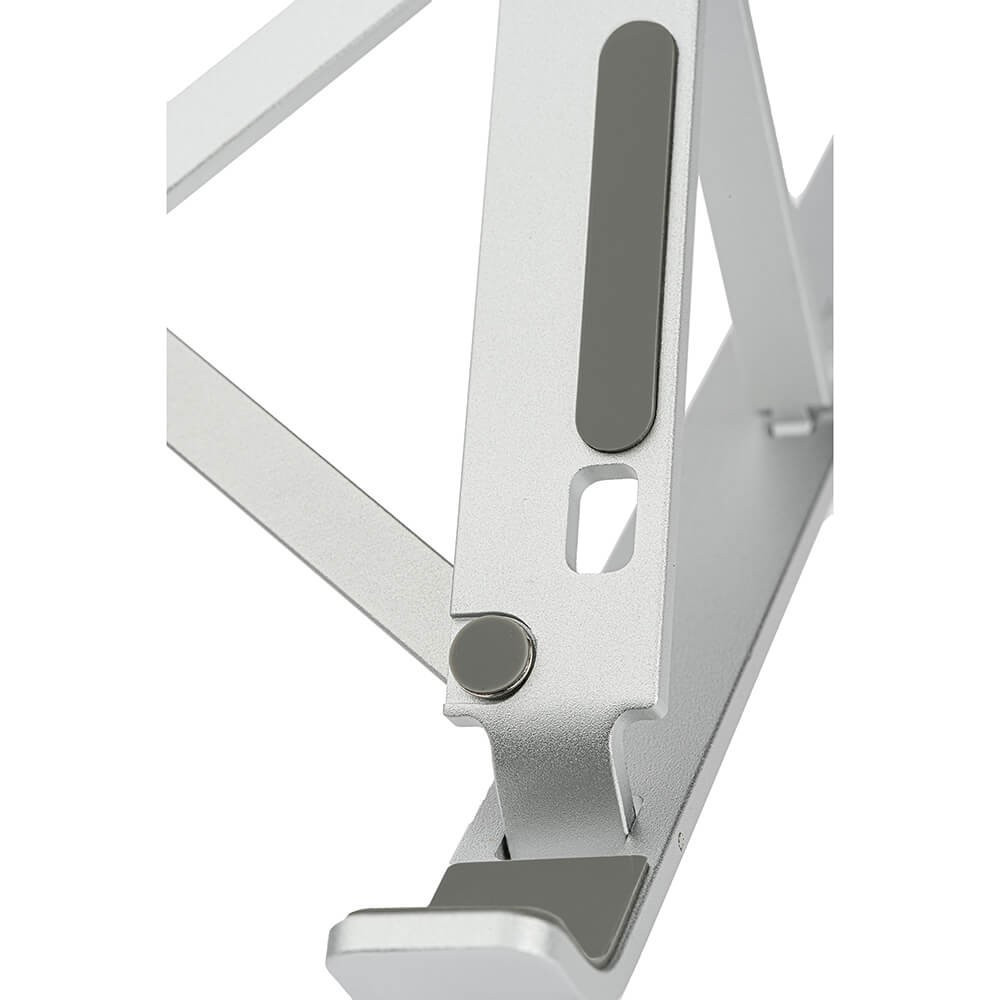 DESIRE2 Foldable Laptop Stand X shaped Aluminium Silver