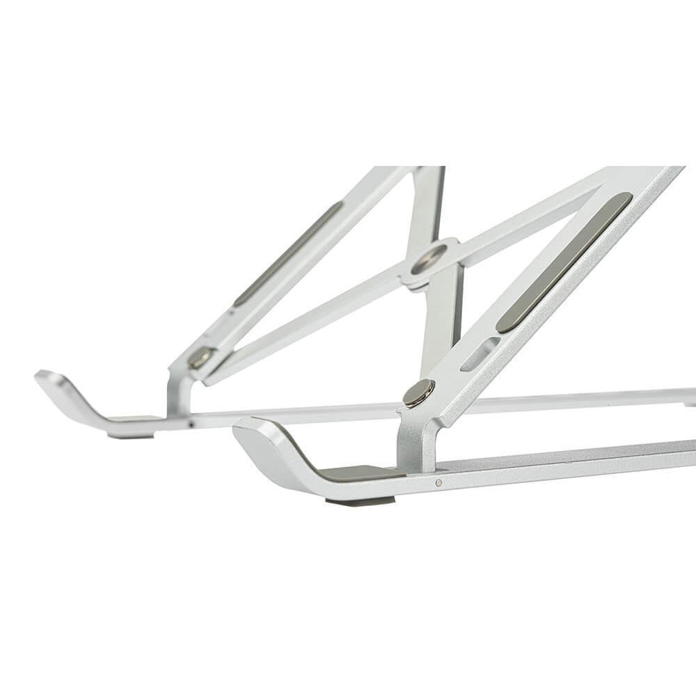 DESIRE2 Foldable Laptop Stand X shaped Aluminium Silver