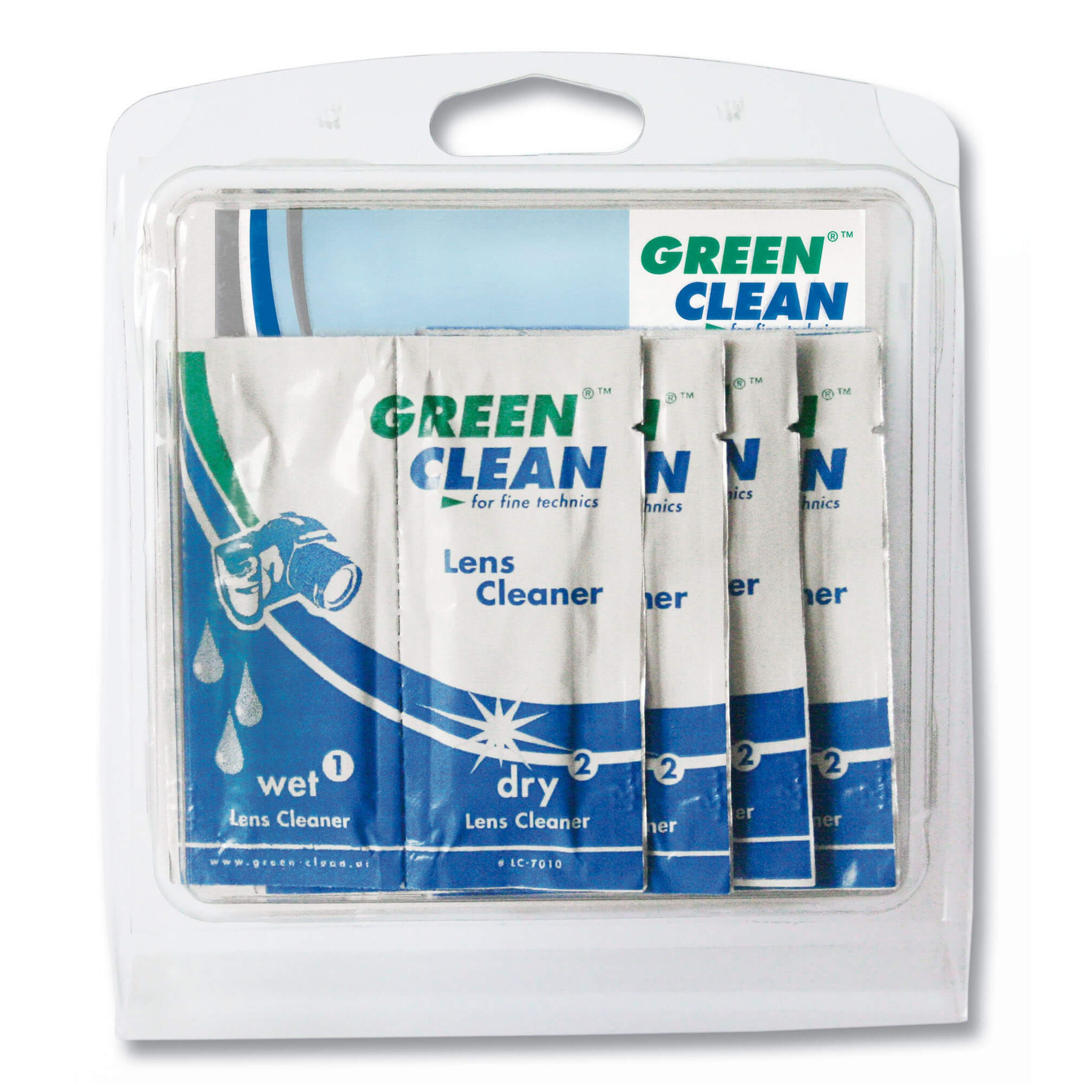 GREEN CLEAN pusseduk, objektiv LC-7010 Våt/Tørr Blister 10p.