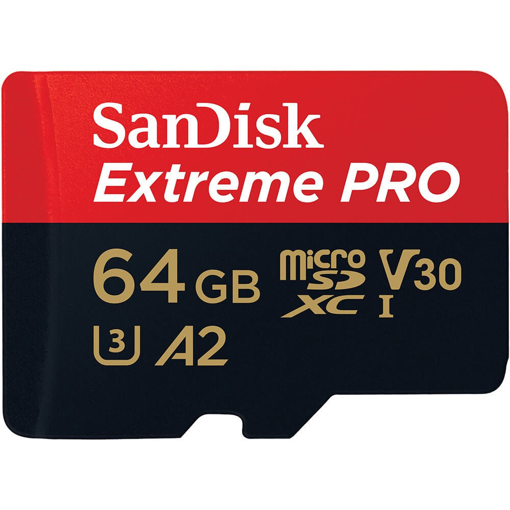 BildeSANDISK MicroSDXC Extreme Pro 64GB 200MB/s A2 C10 V30 UHS-I