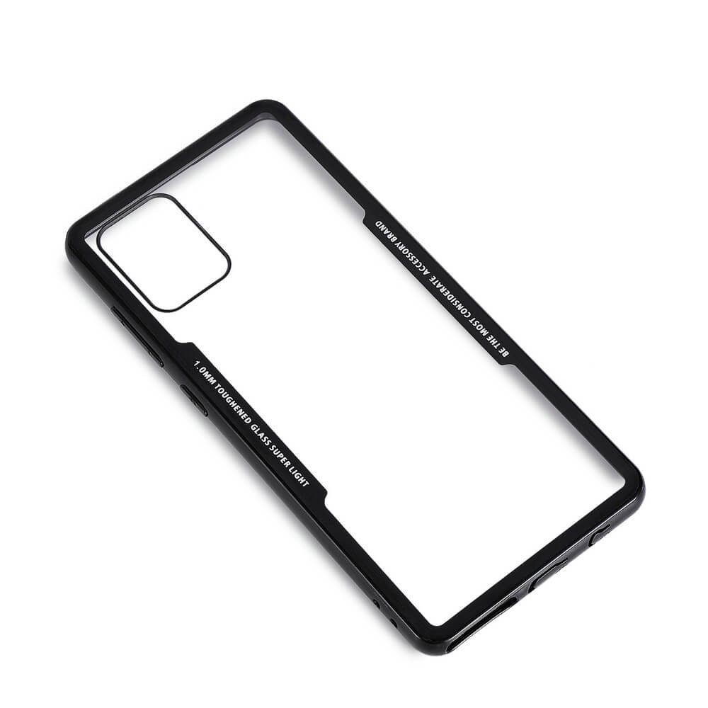 BildeGEAR Mobildeksel med Temperert Glass Svart Samsung A71