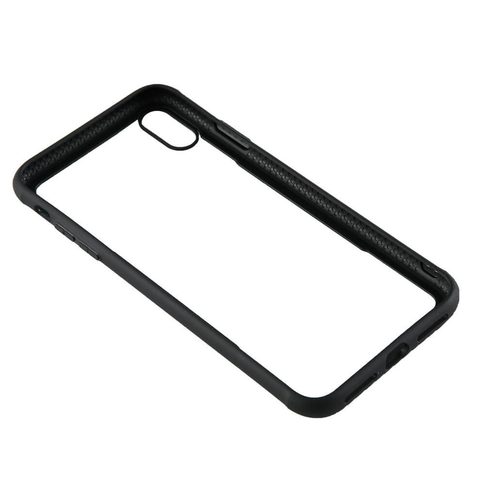 BildeGEAR Mobildeksel med Temperert Glass Svart iPhone X/Xs Max 6,5"