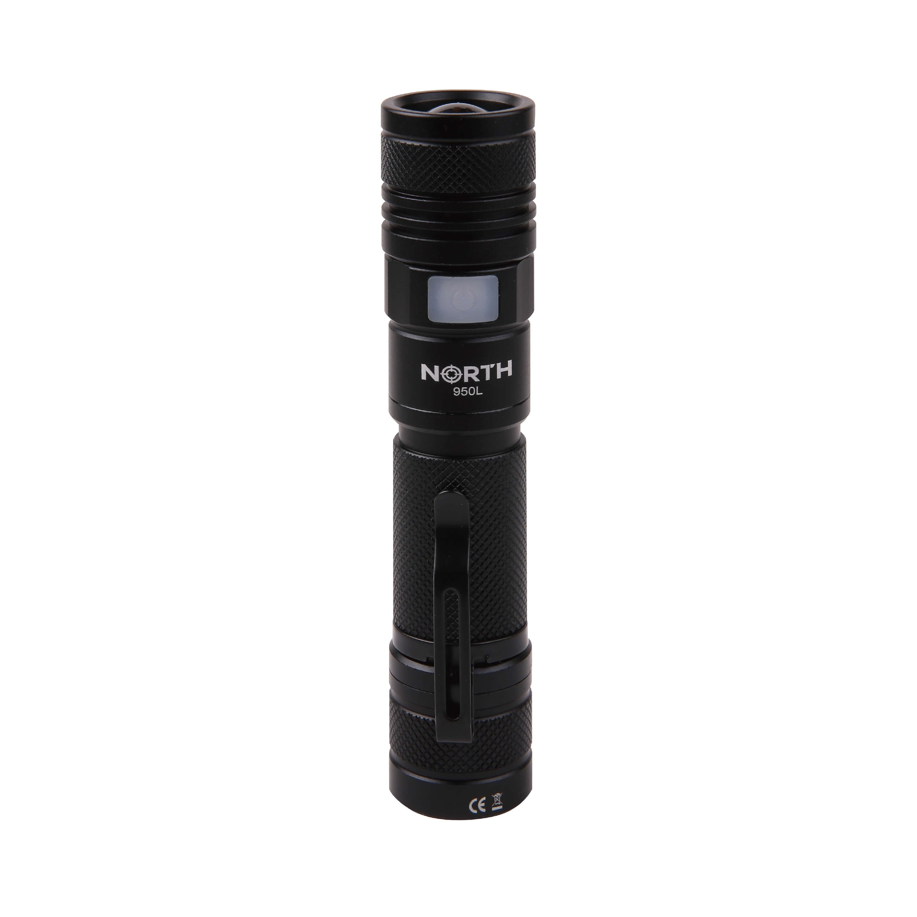 BildeNORTH Lommelykt 950 Lumen Zoom Svart Aviation Aluminium 10W Cree-Led (XML2)
