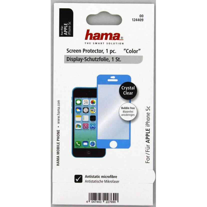 HAMA iPhone5C skjermbeskytt Blå 1-pack