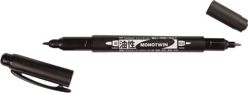 BildeTombow Fineliner Mono twin pen 0.4/0.8 sort