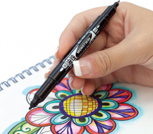 Tombow Fineliner Mono twin pen 0.4/0.8 sort