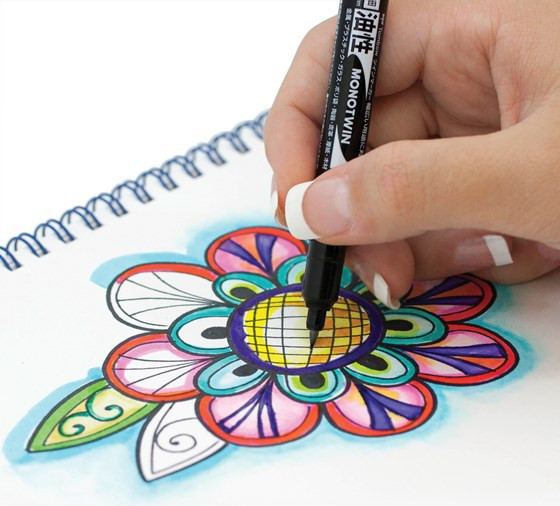 Tombow Fineliner Mono twin pen 0.4/0.8 sort