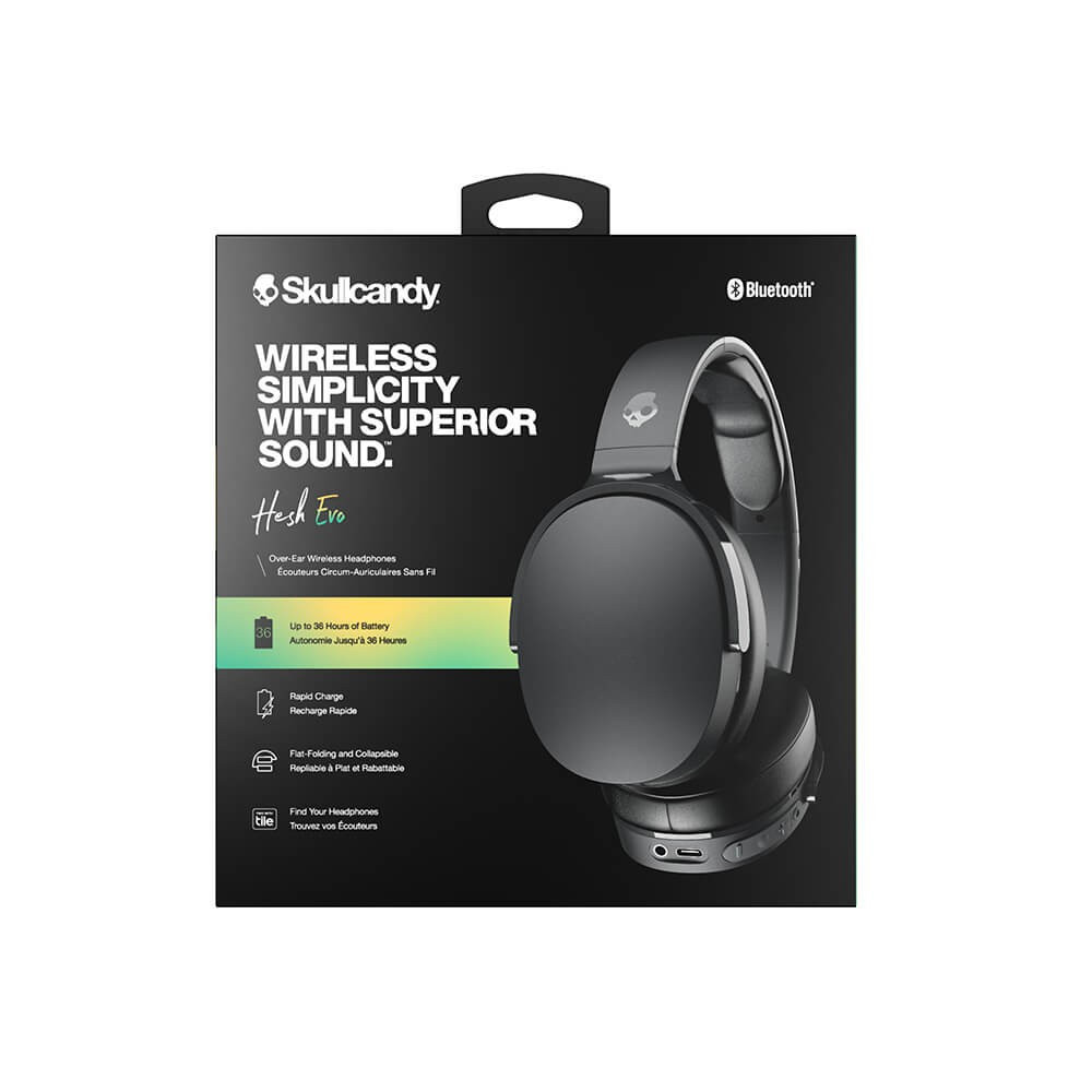 SKULLCANDY Hodetelefon Hesh EVO Over-Ear Trådløs Svart