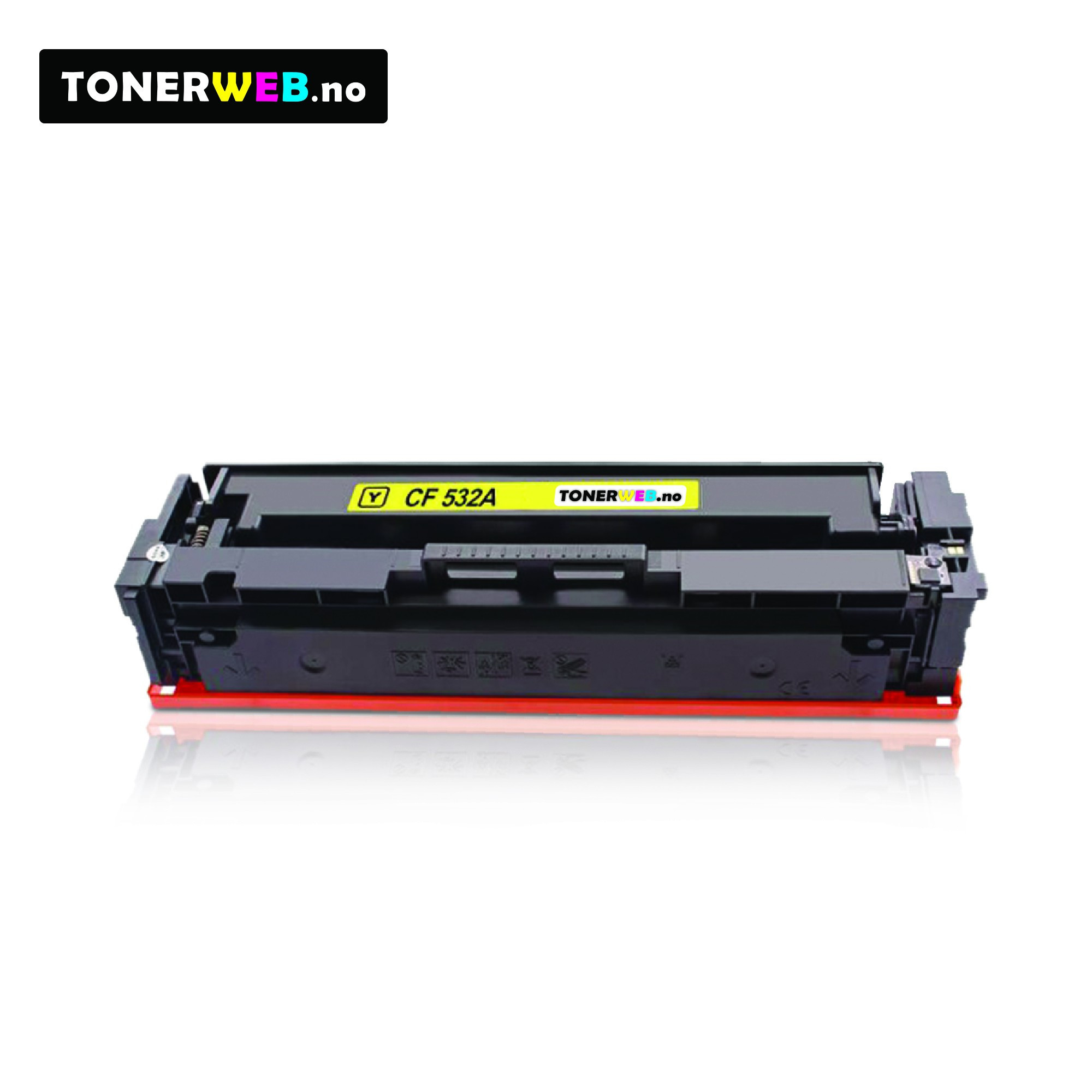 Tonerkassett, erstatter HP Gul 205A (900 sider) 