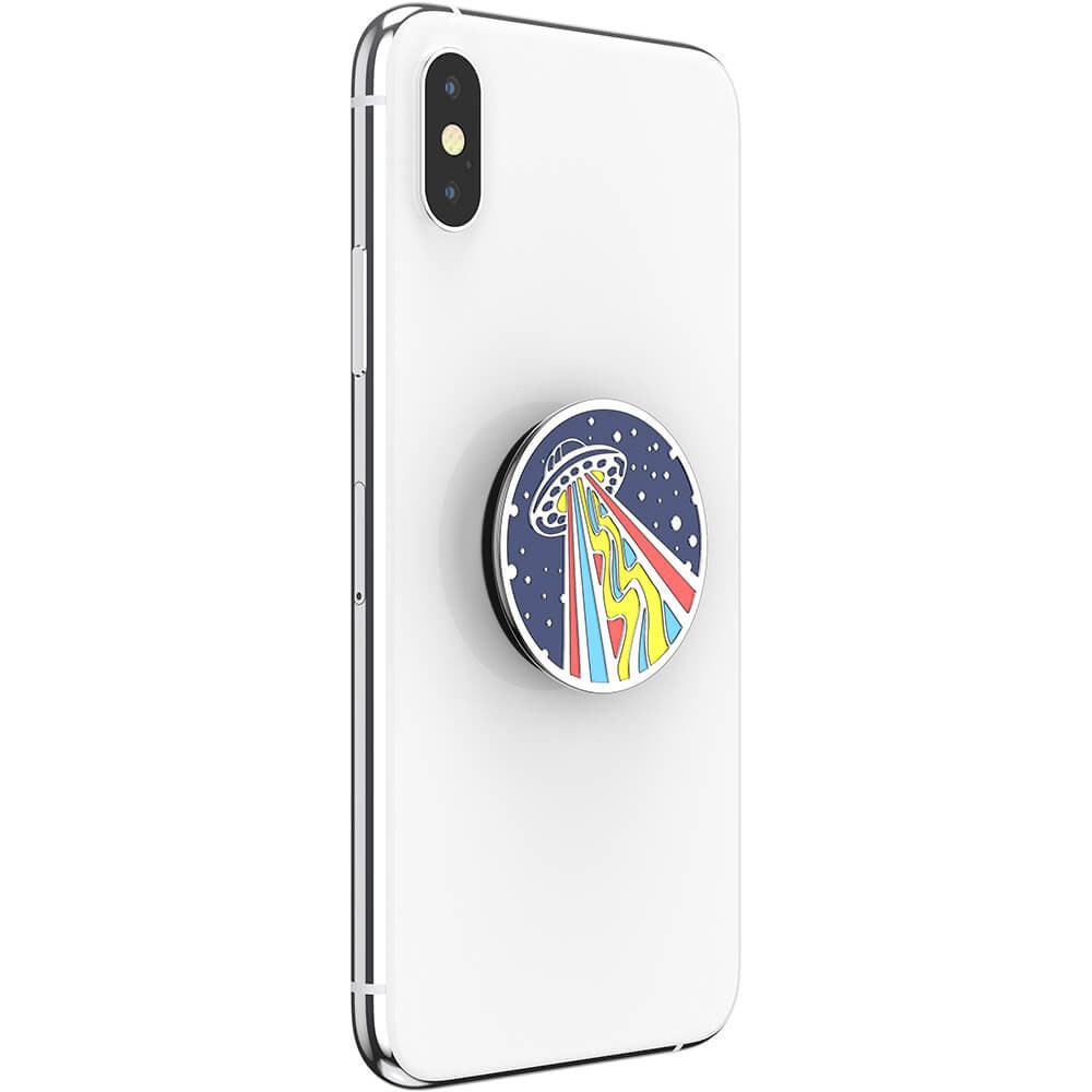 POPSOCKETS Enamel Outta This World Navy Avtagbart Grip med Stativfunksjon Premium