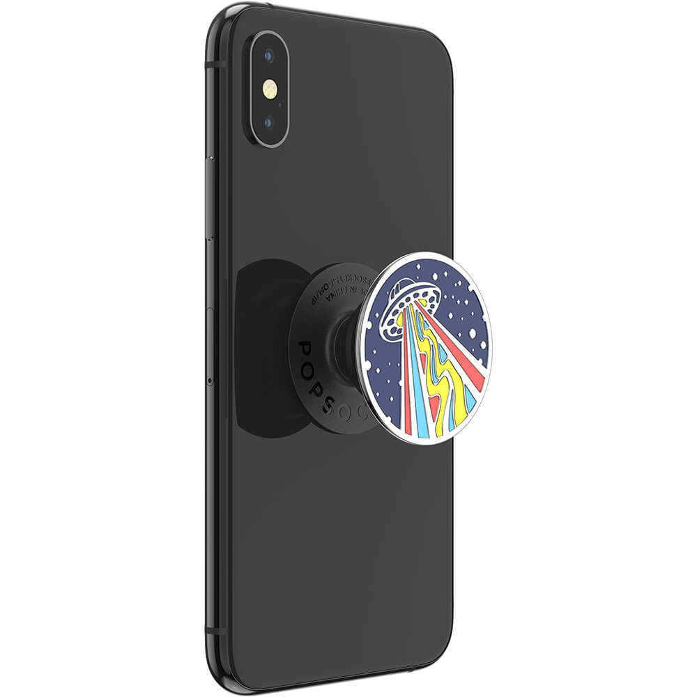 POPSOCKETS Enamel Outta This World Navy Avtagbart Grip med Stativfunksjon Premium