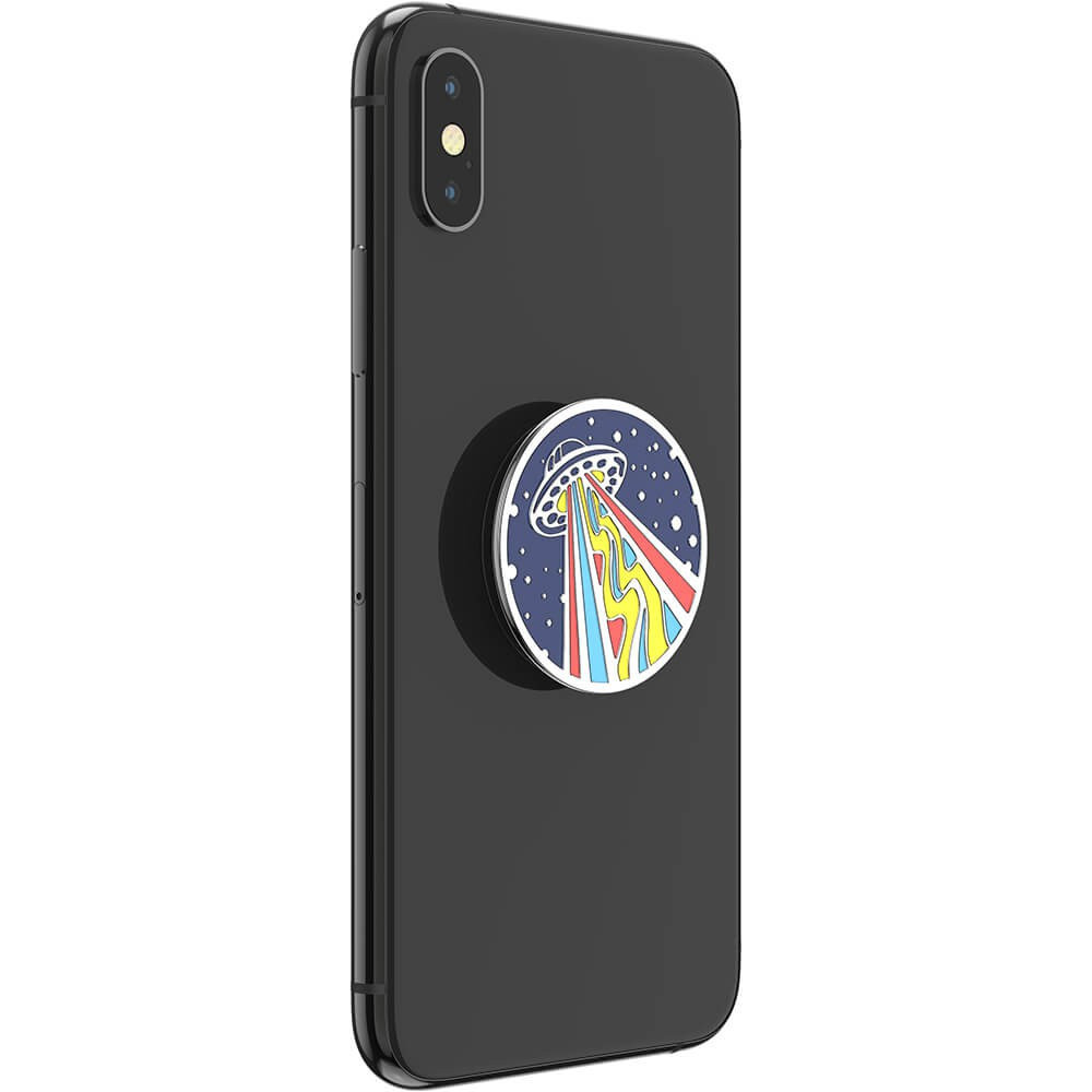 POPSOCKETS Enamel Outta This World Navy Avtagbart Grip med Stativfunksjon Premium