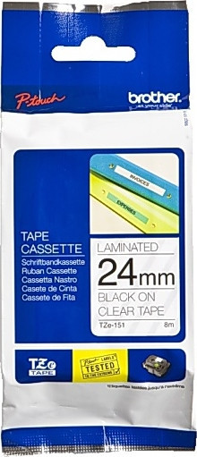 BildeBrother TZe tape 24mmx8m black/clear