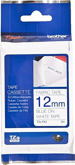 BildeTZe tape 12mmx3m fabric tape blue/white