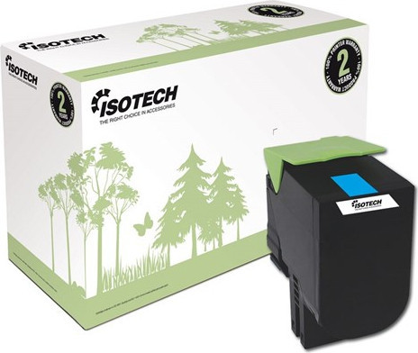Bilde ISOTECH Cyan Toner Cartridge Replaces: 80C2HC0 Nordic Swan Certified