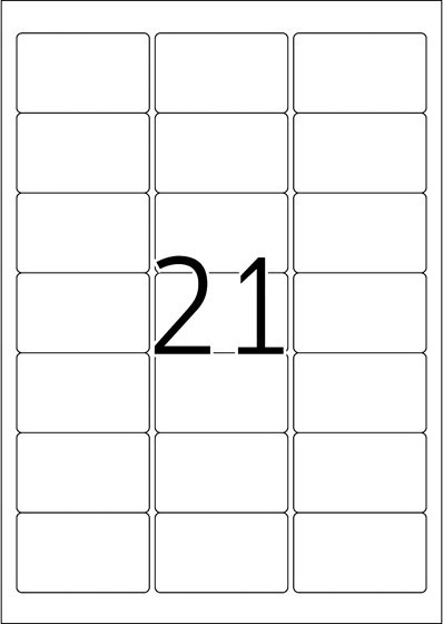 Etikett TopStick 63,5 x 38,1mm (100)