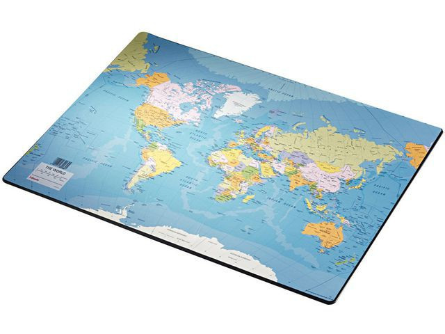 Esselte Skriveunderlag 40x53 Verdenskart