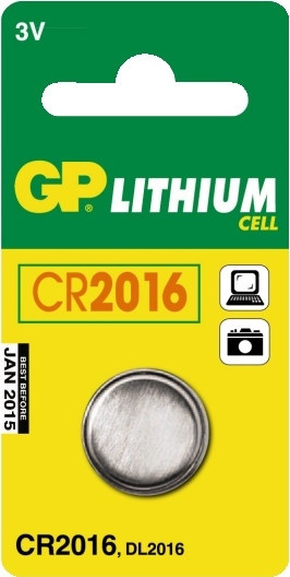 BildeGP Lithium Coin Cell CR2016 1-pack
