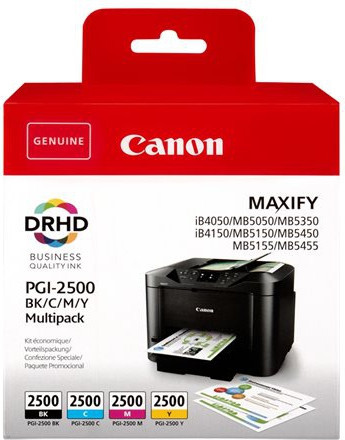 BildeCanon Blekkpatron Pakke PGI-2500BK/CMY (29.1ml/3x9,6ml)