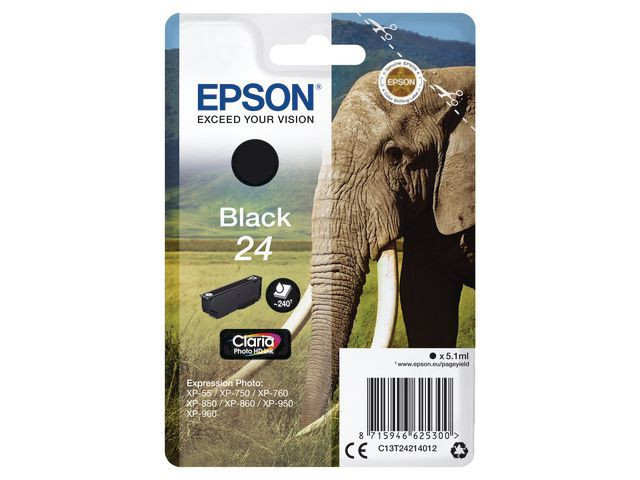 T2421 Black Ink Cartridge w/alarm