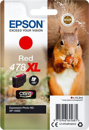 Bilde478XL Red Claria Photo HD Ink